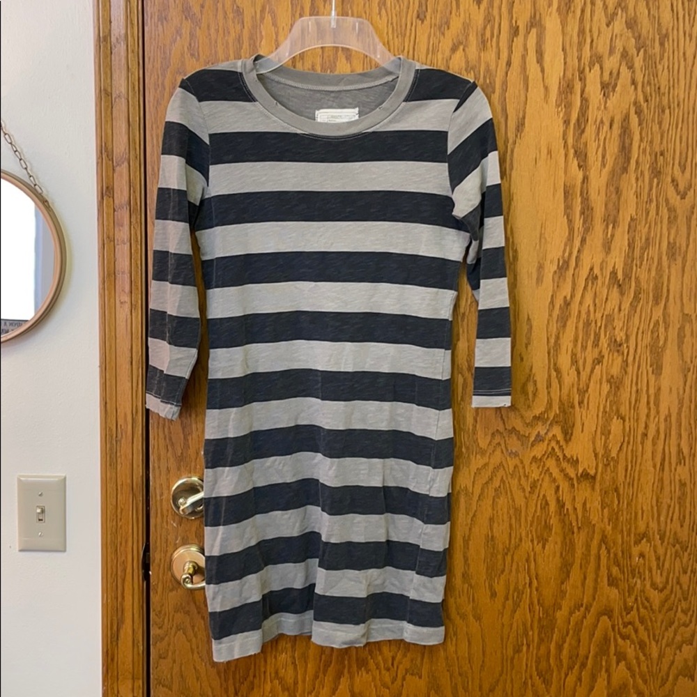 Current Elliot cotton striped shirt dress
